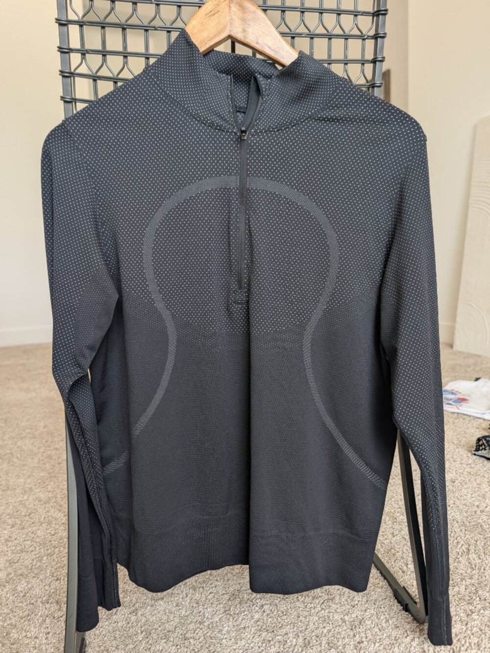 Lululemon half-zip, Swiftly material - size 10